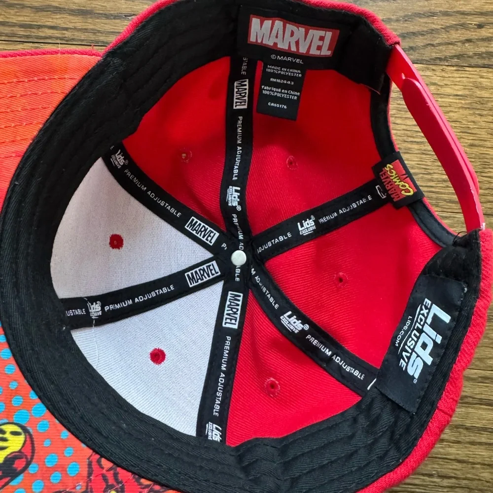 Marvel x Lids Iron Man youth SnapBack (adjustable) cap, red